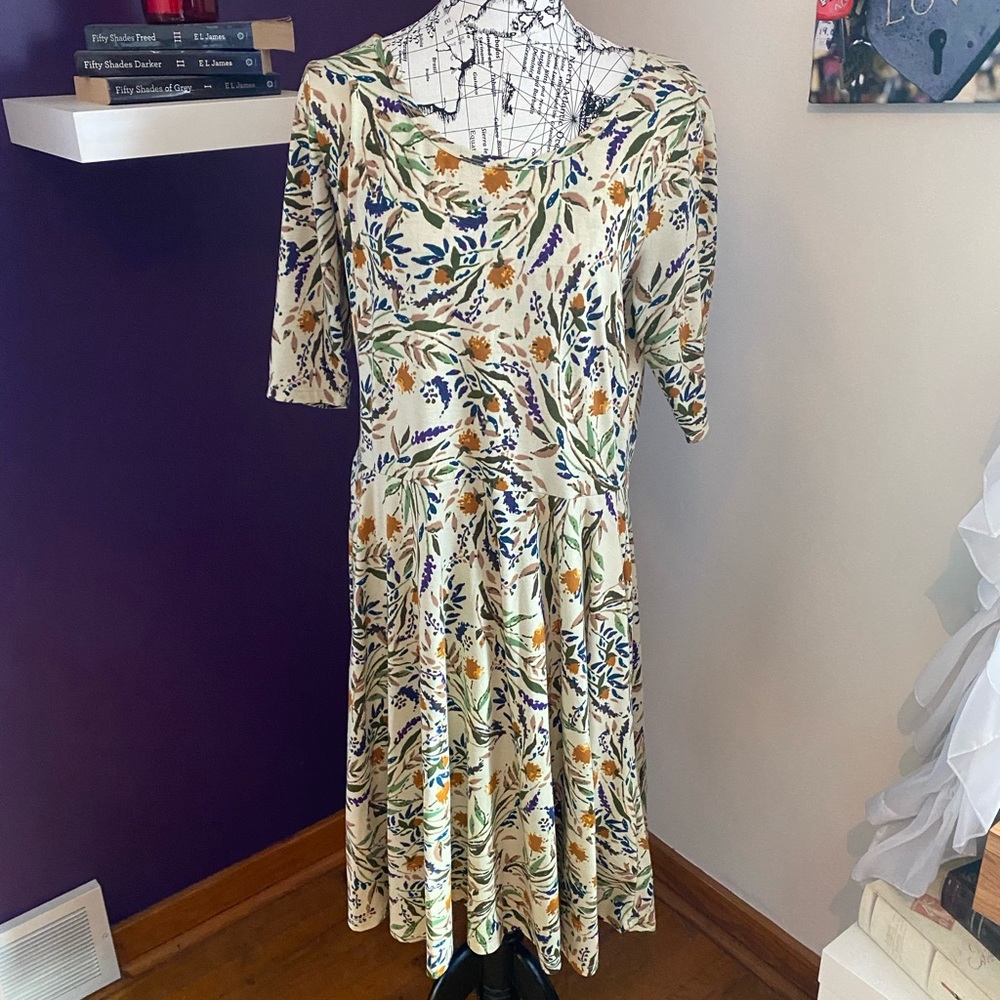 Fall Floral Print LuLaRoe Dress